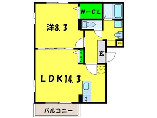 ユ－セゾンの物件間取画像